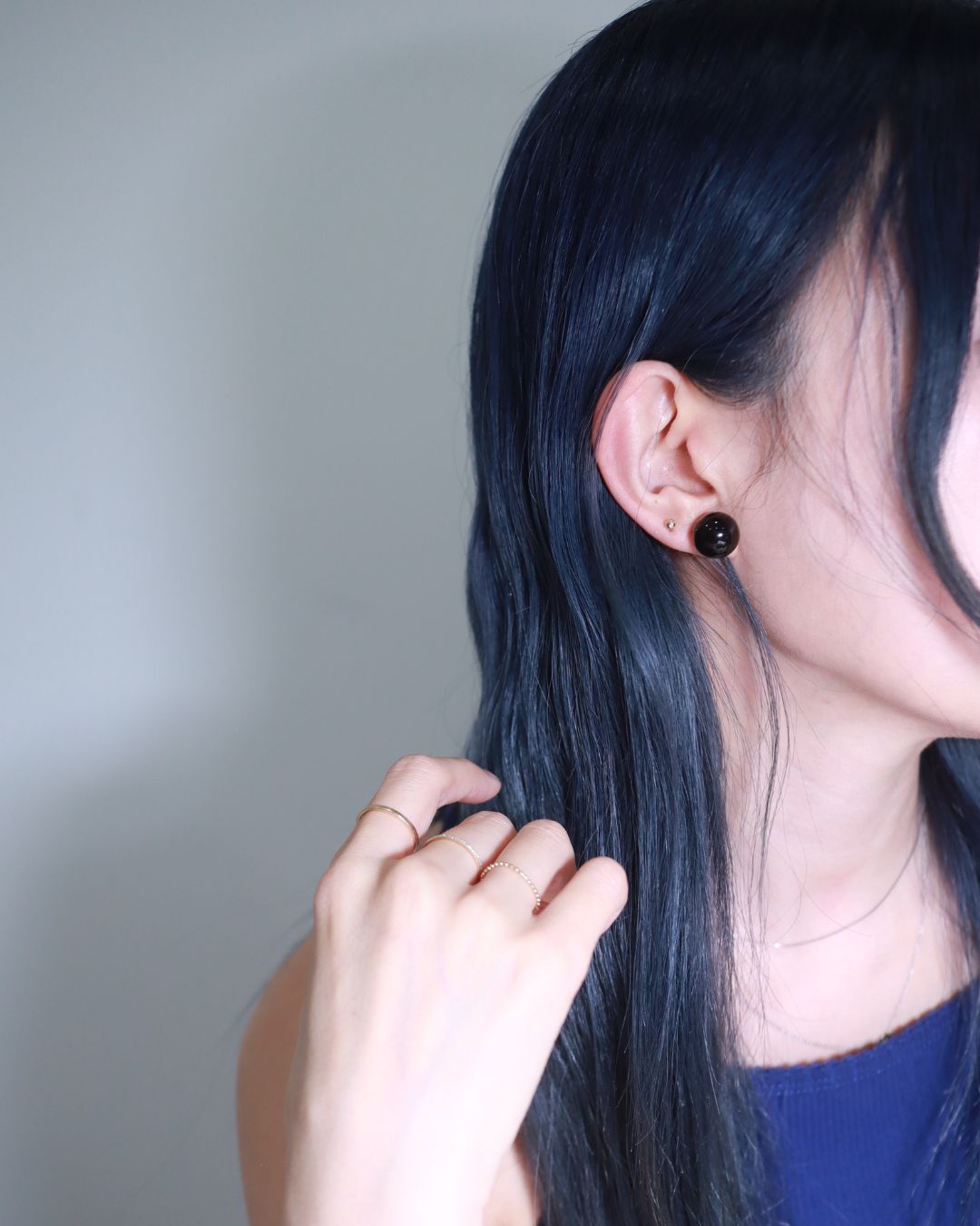 Solid Sphere Acrylic Stud Earrings