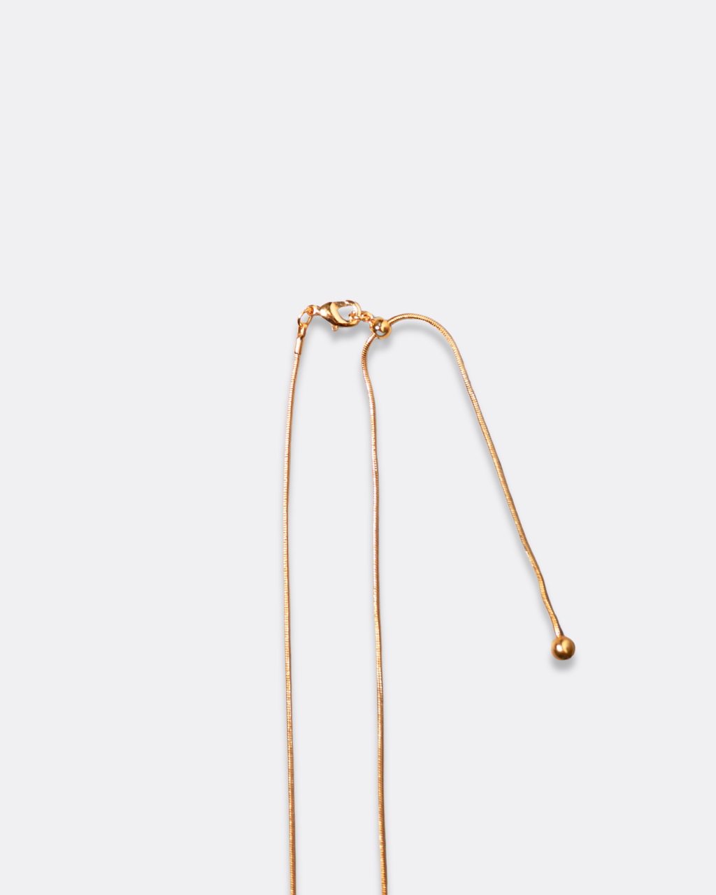 Sculpted Rose Motif Adjustable Chain Necklace