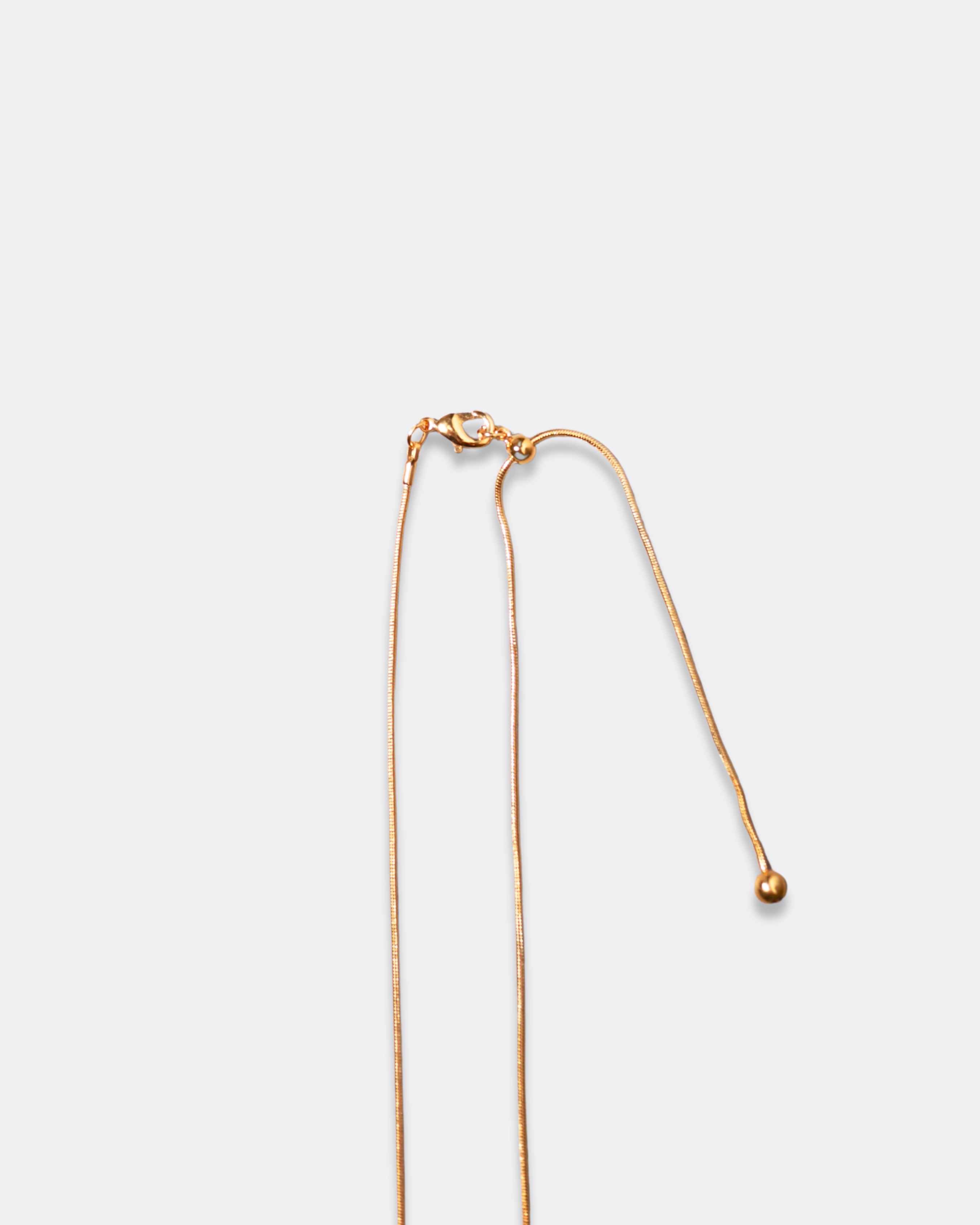 Sculpted Rose Motif Adjustable Chain Necklace