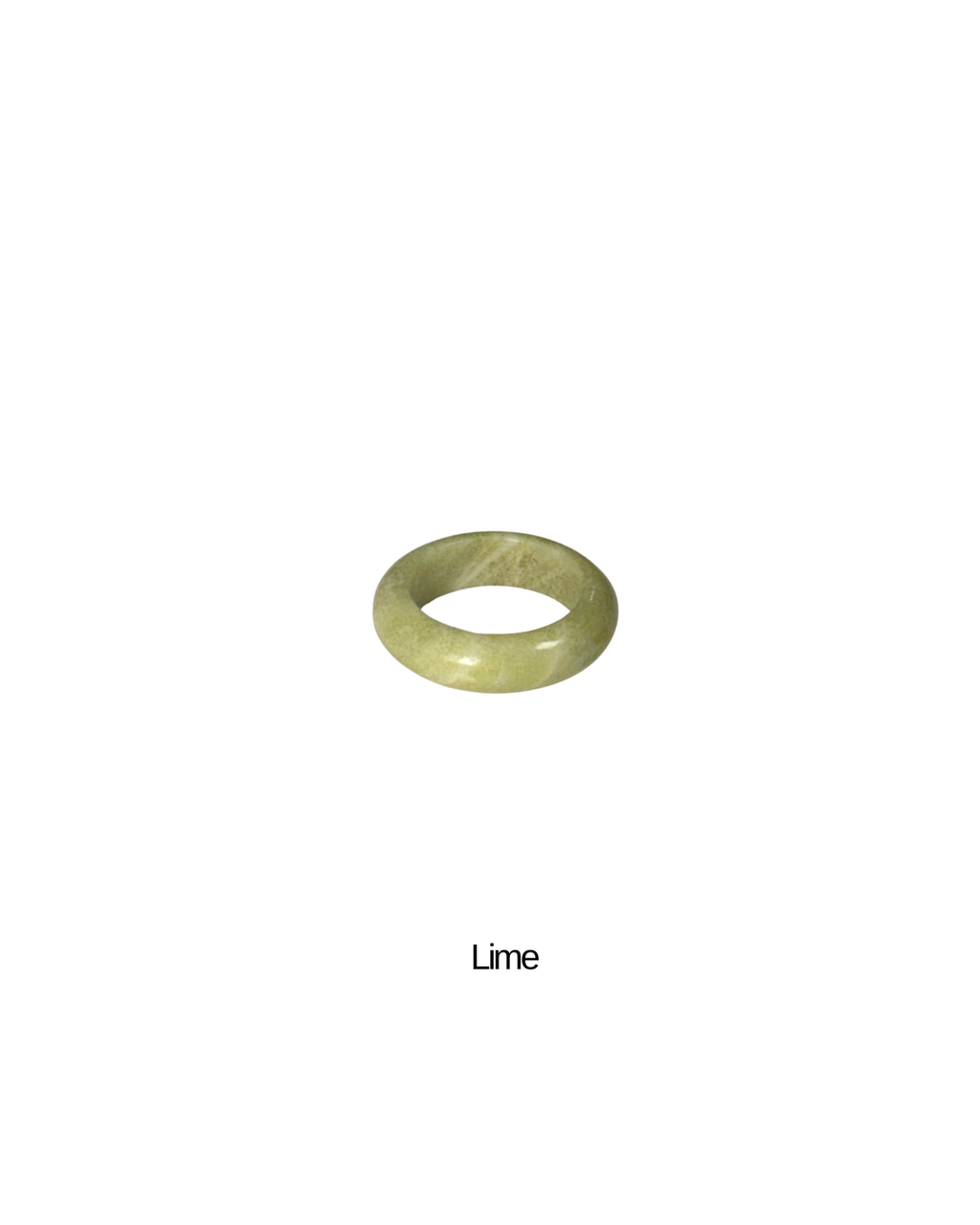 Traditional Korean Ok(옥)반지 Natural Stone Jade Ring