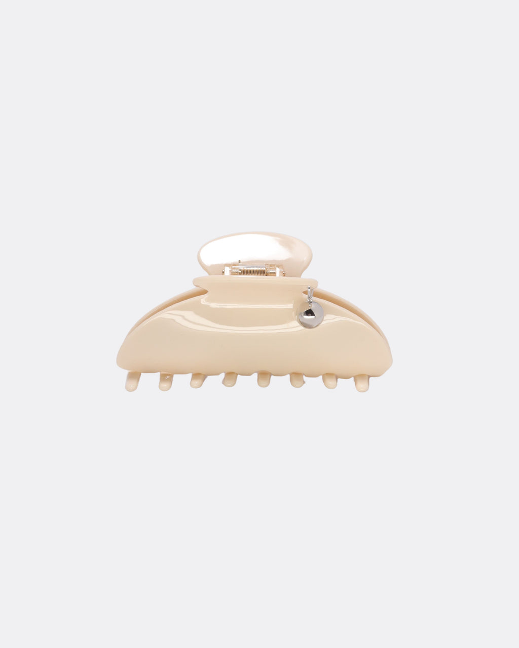 Glossy Curve Drop Charm Hair Claw Clip