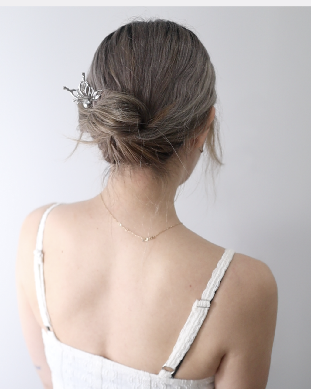 Butterfly Filigree Korean Traditional Hair Stick Bun Pin