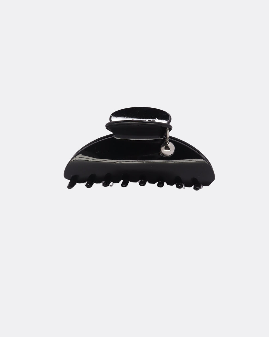 Glossy Curve Drop Charm Hair Claw Clip