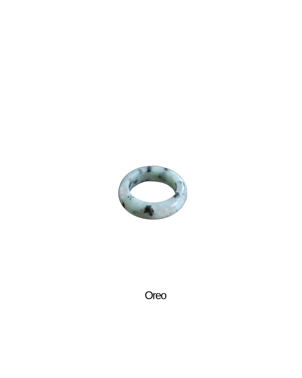 Traditional Korean Ok(옥)반지 Natural Stone Jade Ring