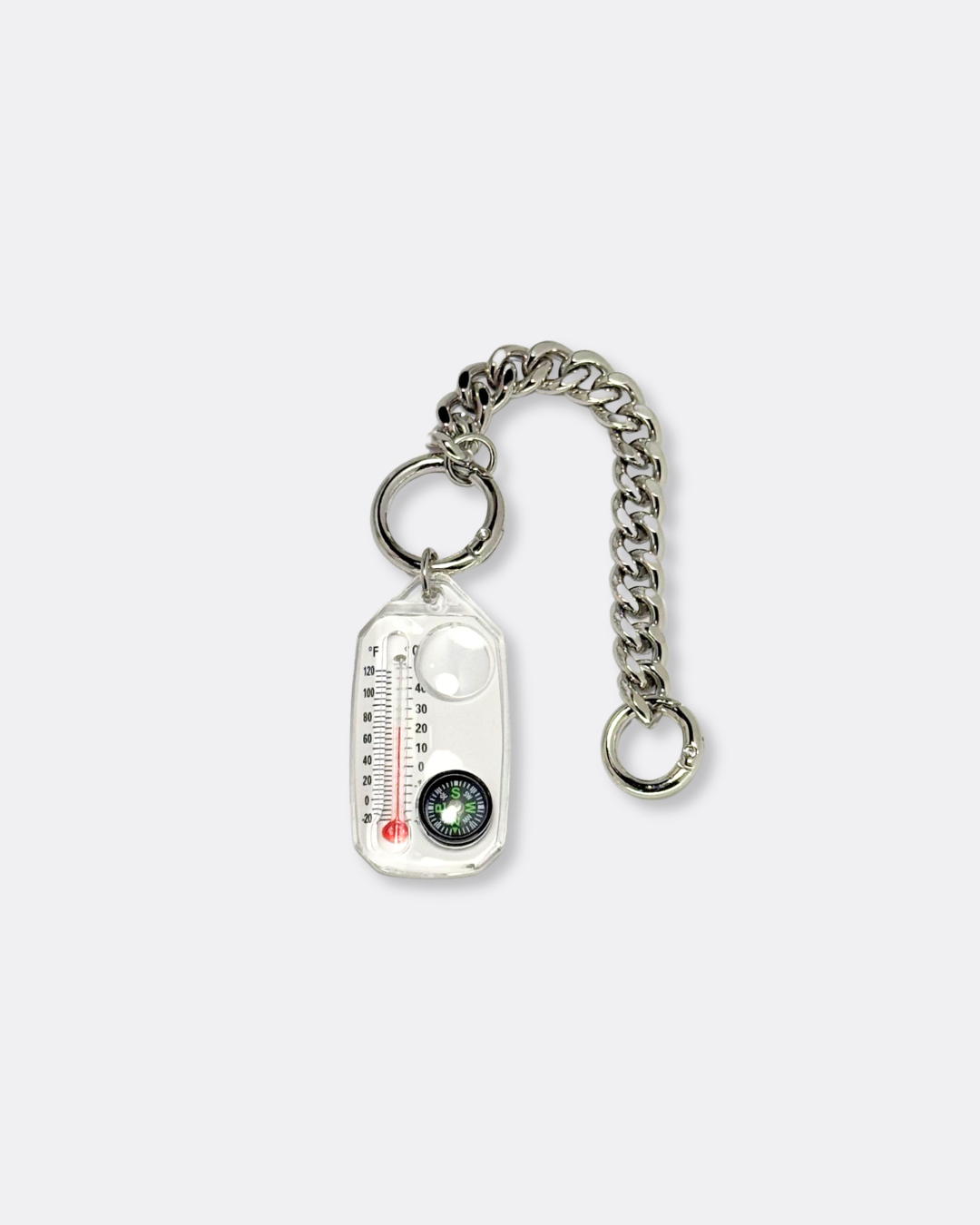 Compass Thermo Utility Chain Keyring Charm