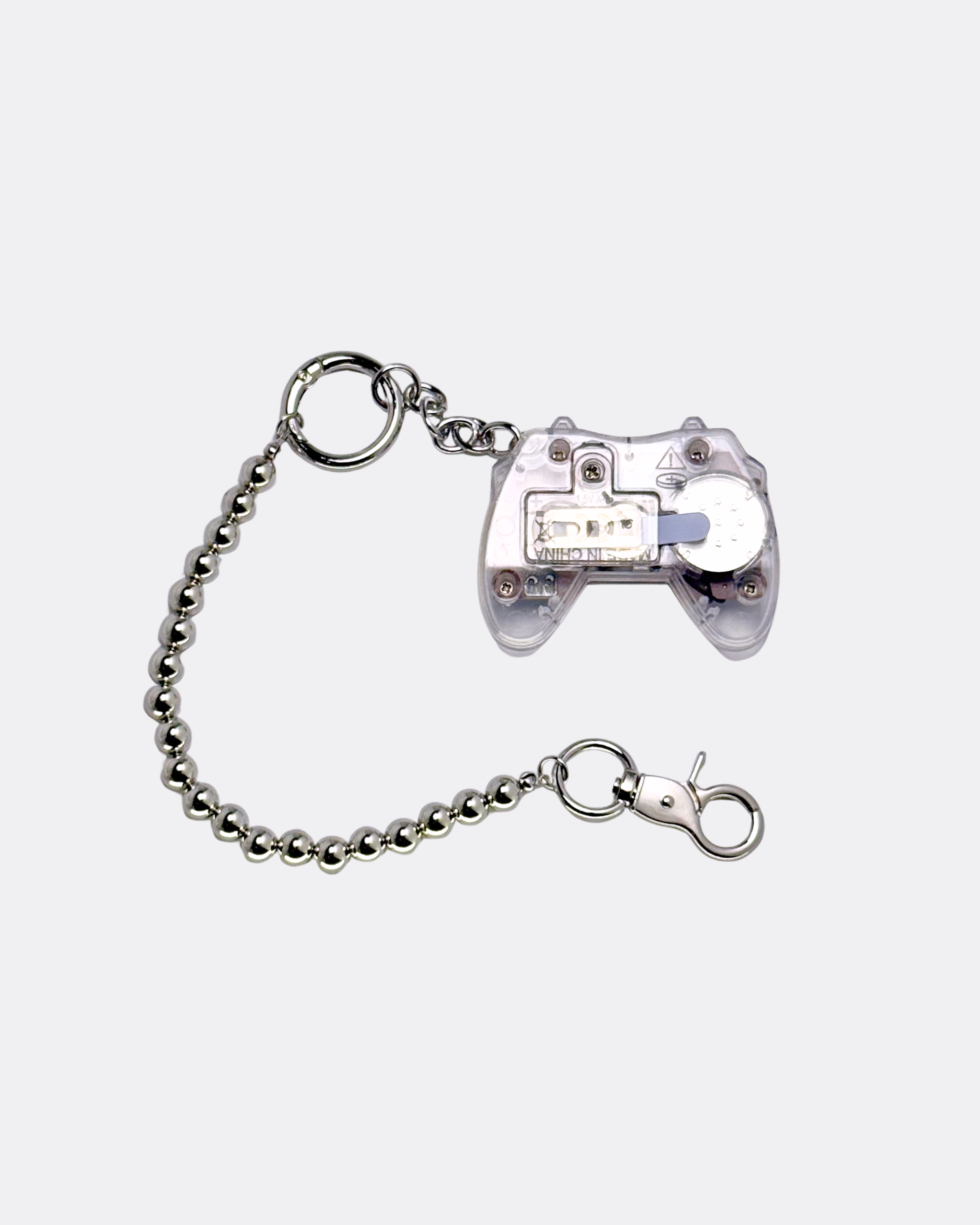 RETRO GAME CONTROLLER CHARM BALL CHAIN KEYRING