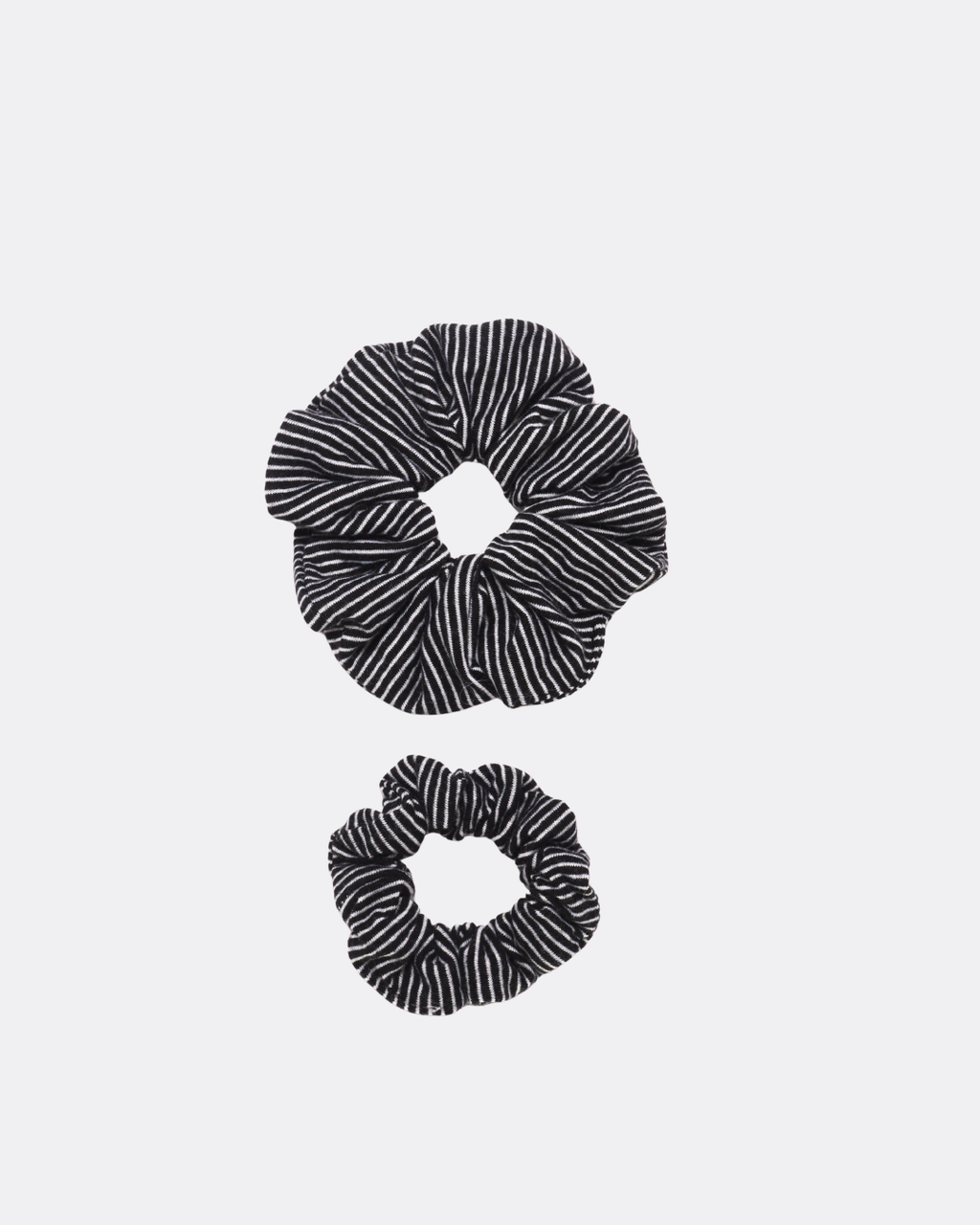 Soft Rib Stripe Everyday Scrunchie Set