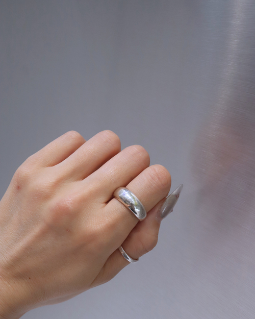 925 Silver Jewelry Organic Dome Ring