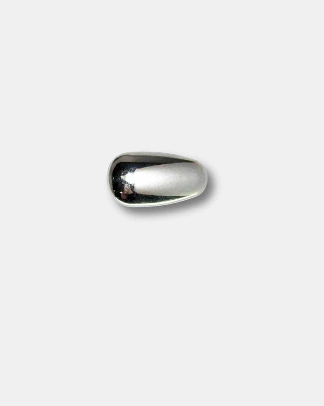 Minimal silver pebble hair clip pin set of 2