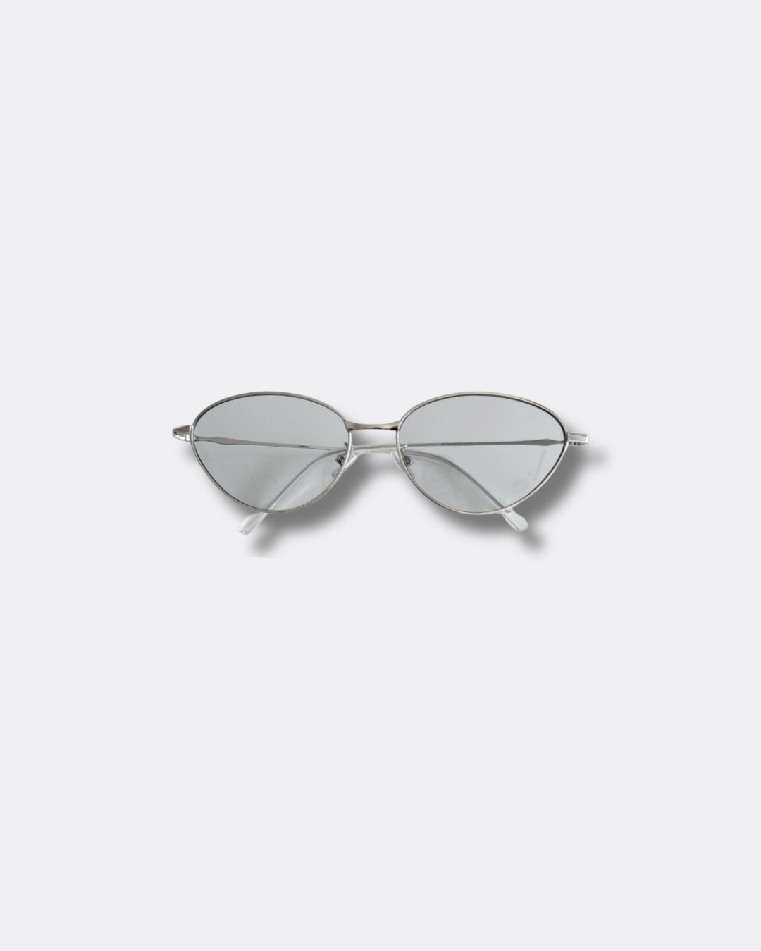 White sunglass on a white background