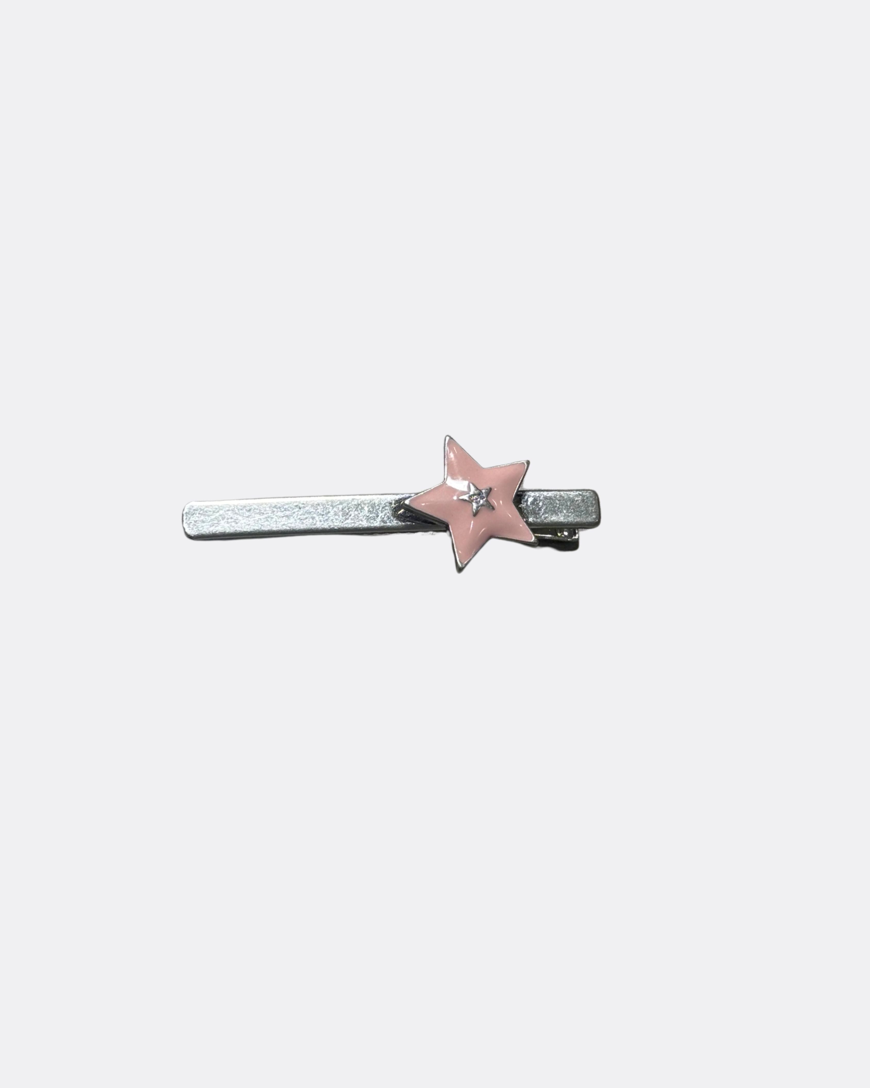 Minimal Retro Star Accent Slim Metal Hair Pin
