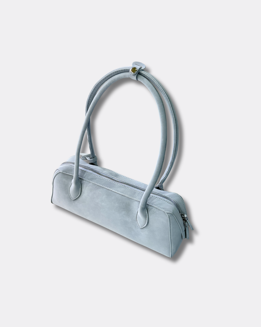 Slim East West Baguette Long Handle Shoulder Bag