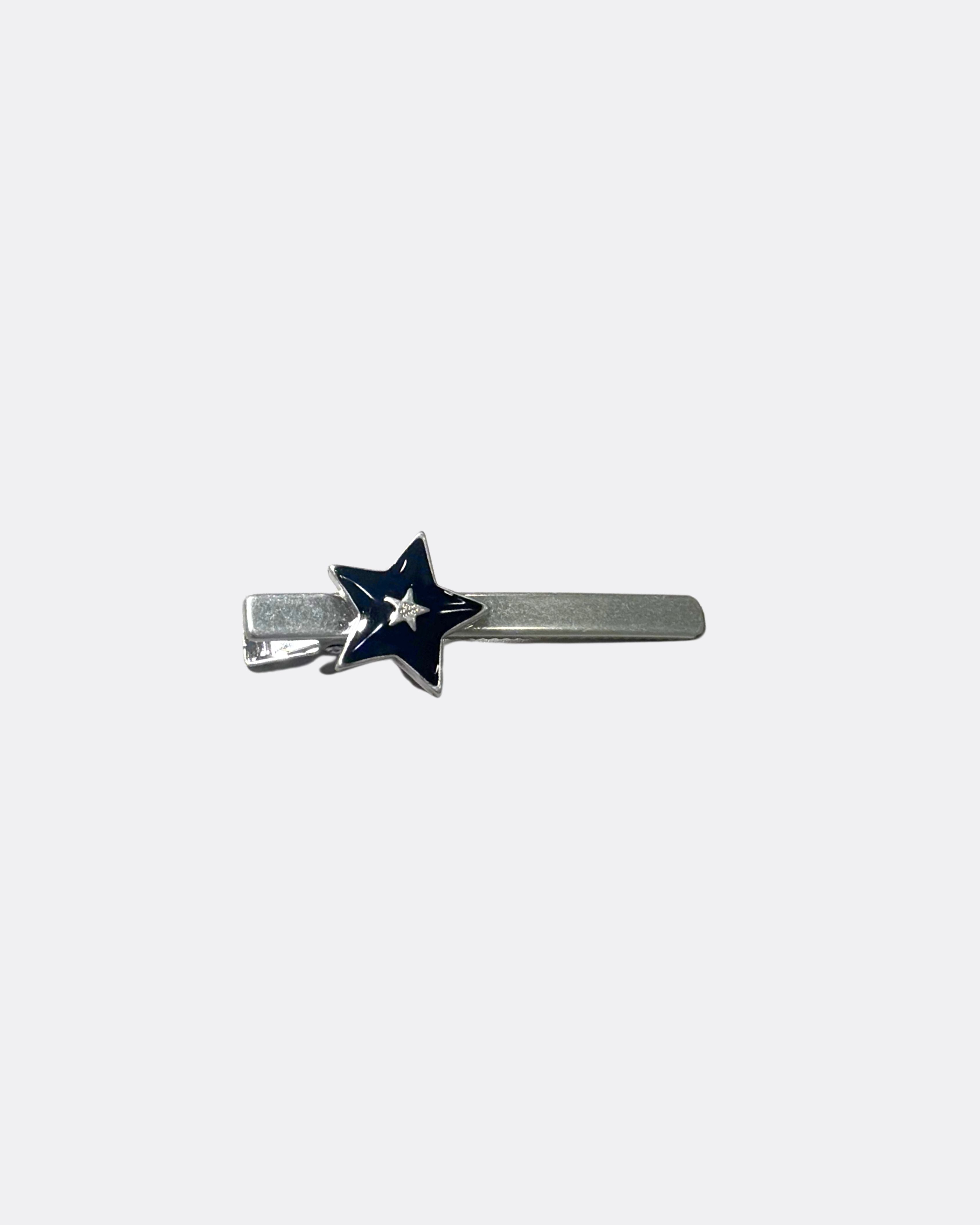 Minimal Retro Star Accent Slim Metal Hair Pin