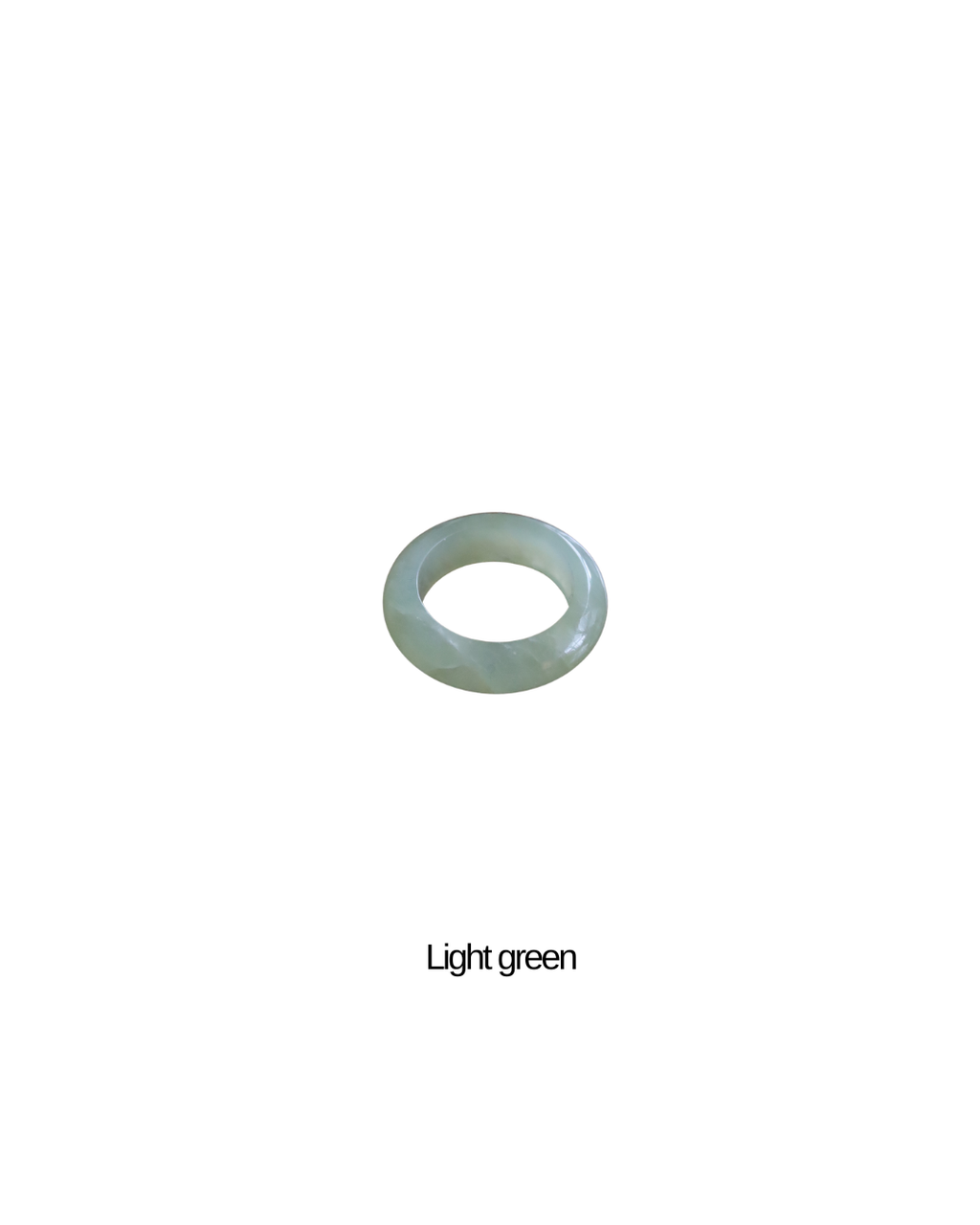 Traditional Korean Ok(옥)반지 Natural Stone Jade Ring