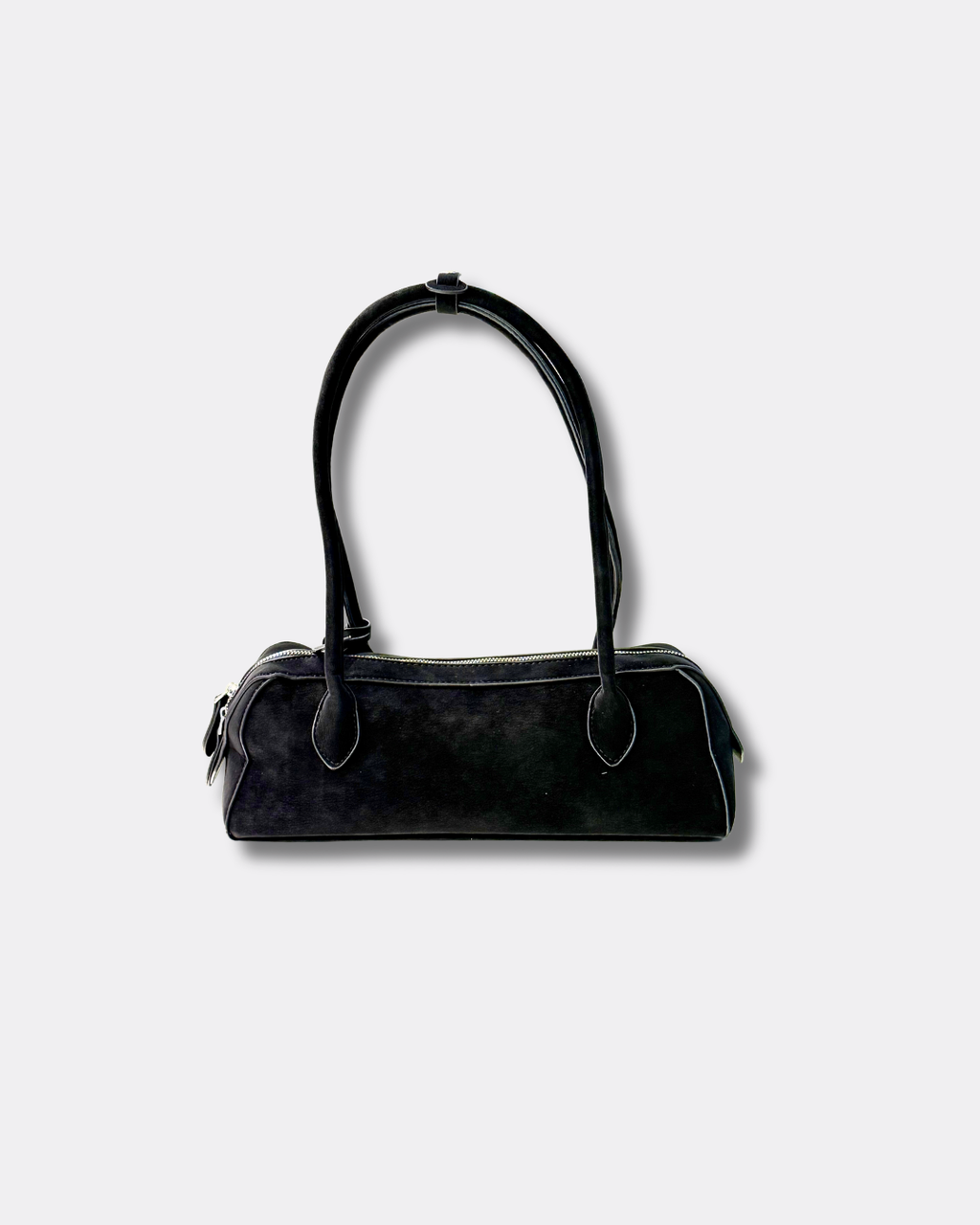 Slim East West Baguette Long Handle Shoulder Bag