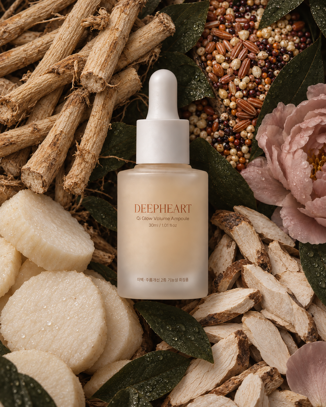 Qi Glow Plumpy All-In-One Care Ampoule | DEEPHEART