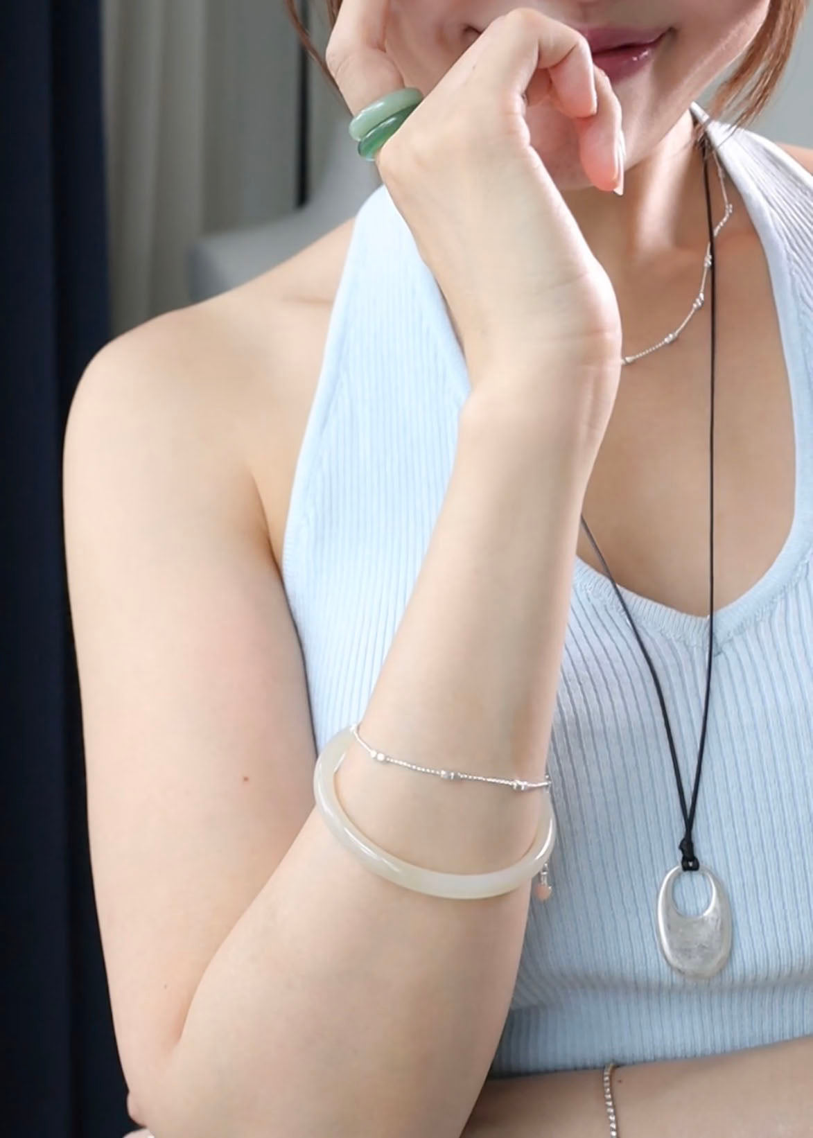 Dainty Cube Bead 925 Sterling Silver Bracelet