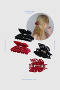Midnight & Scarlet Butterfly Hair Claw Clip