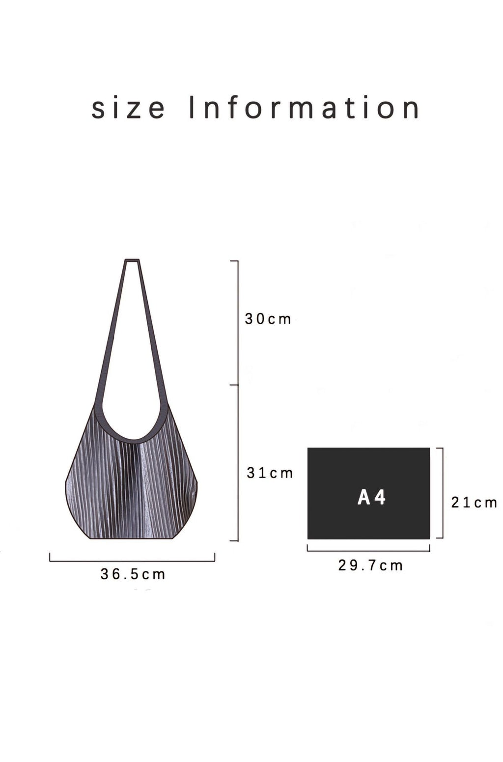 Pleated soft volume shoulder bag