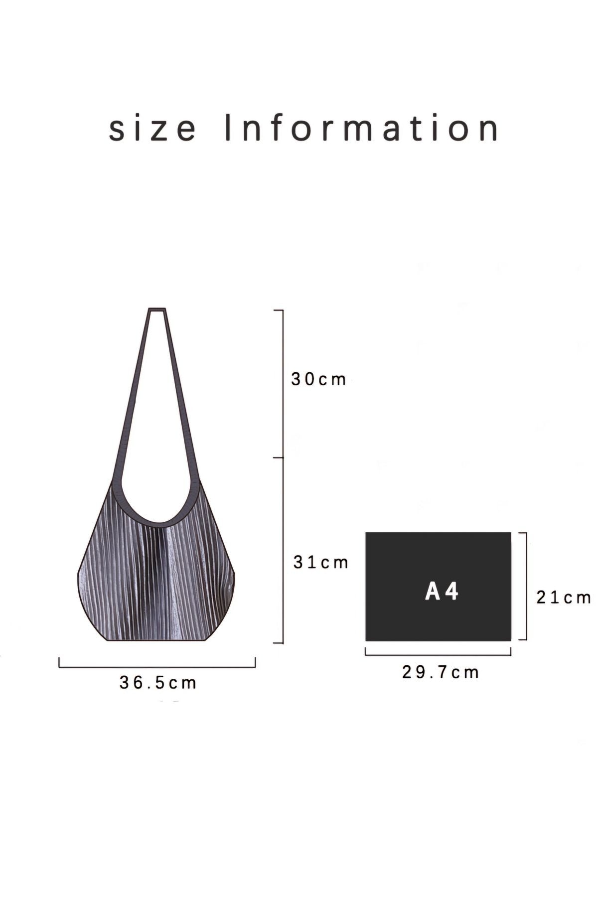 Pleated soft volume shoulder bag