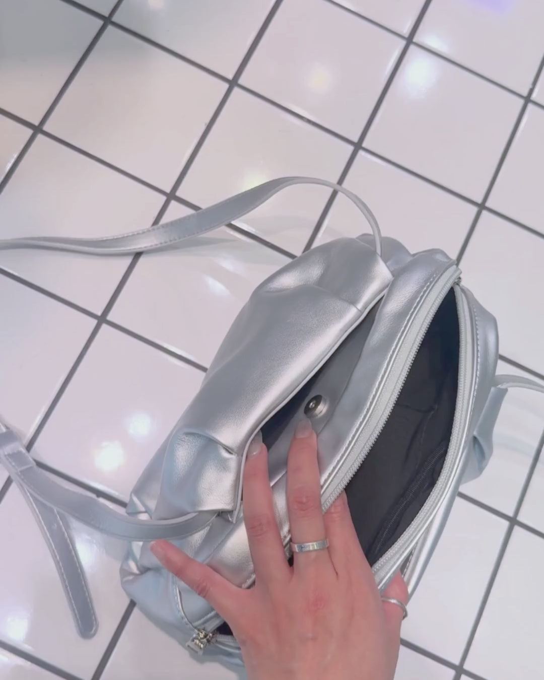 2026 S/S Macaron Snap Pocket Shoulder Bag